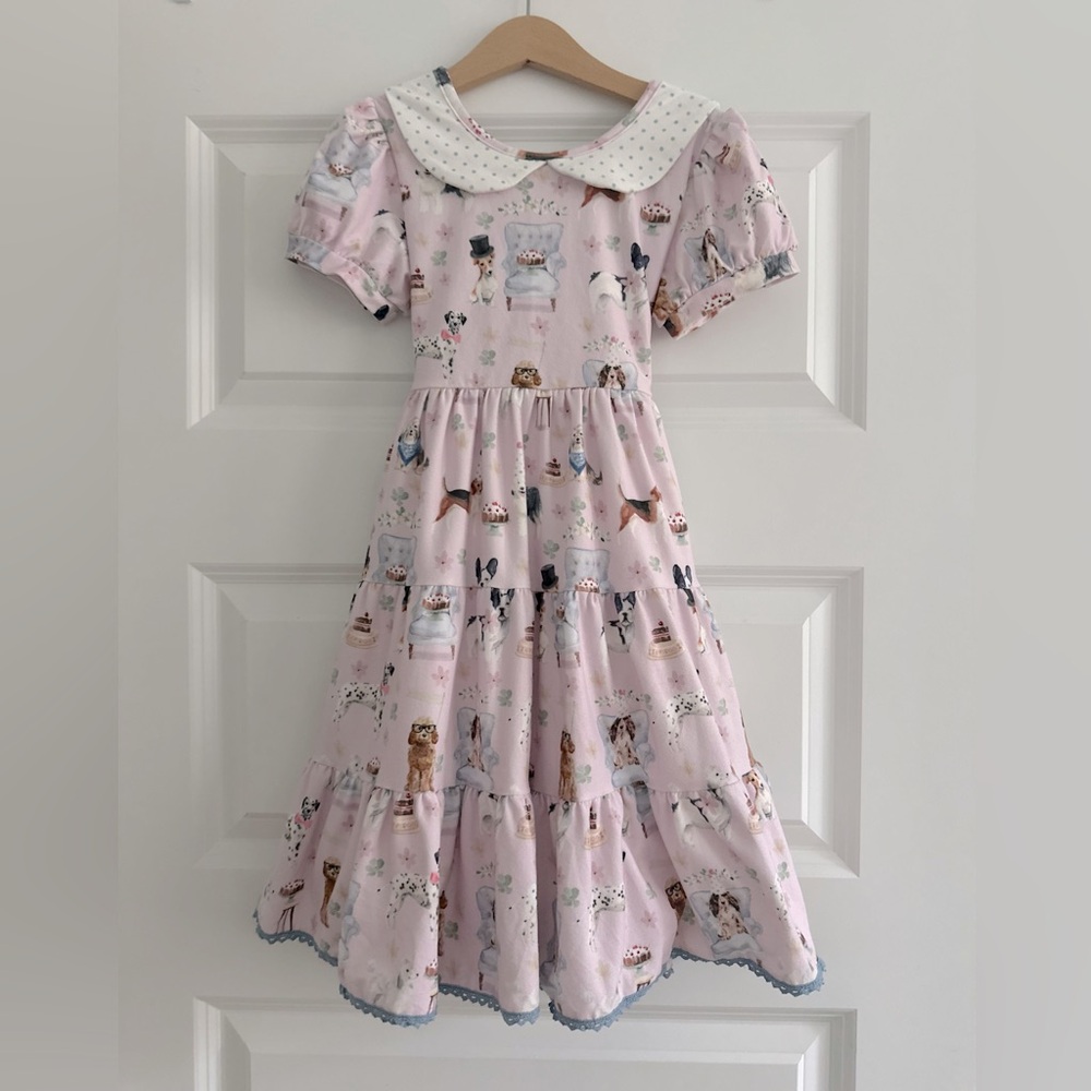 Adorable Only Little Once Puppy party dress! Size 6, great condition!